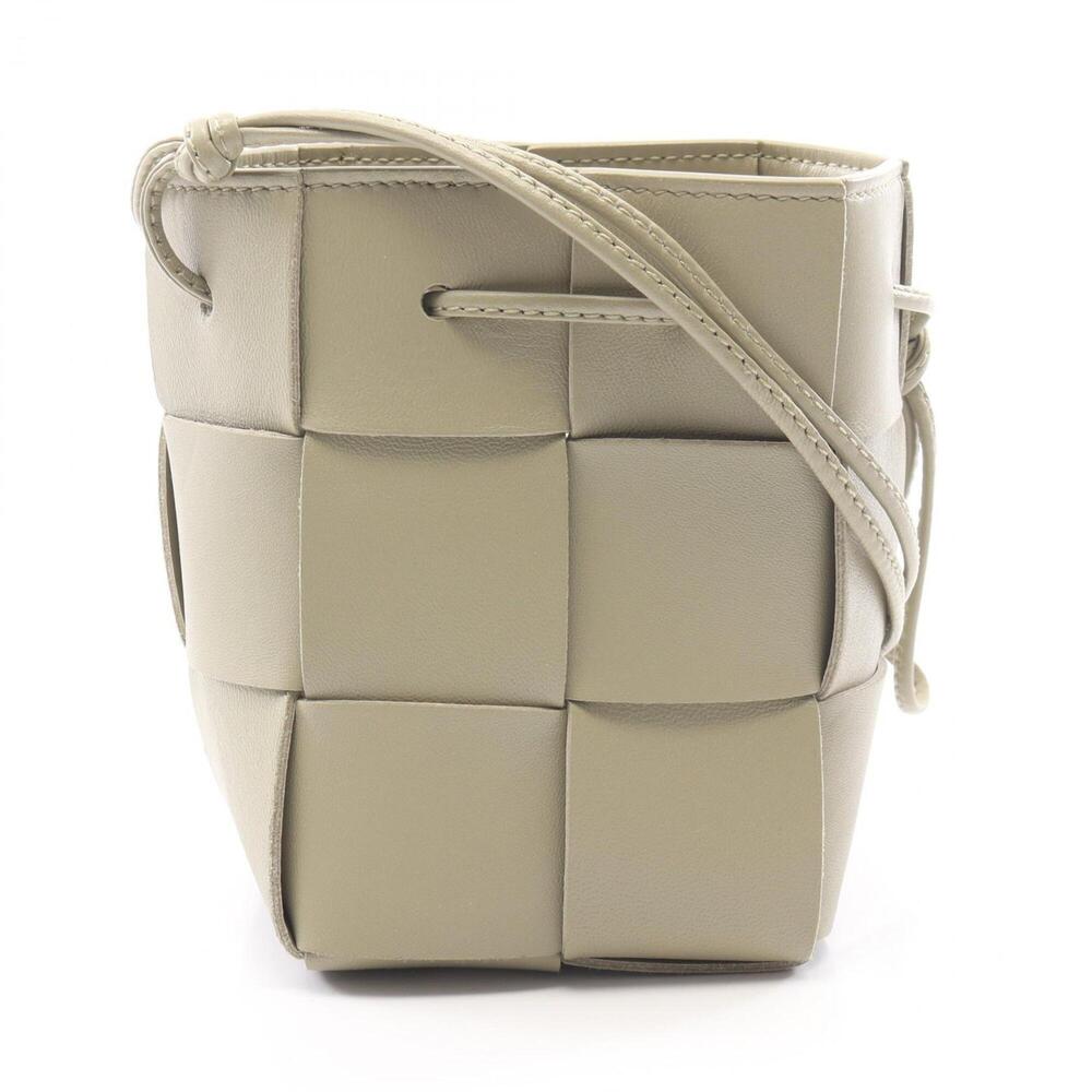Bottega Veneta Cassette Mini Crossbody Bucket Shoulder Bag Handbag Leather Wo...